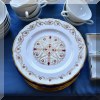 P10. Set of Tuscan Richelieu fine china plates. 